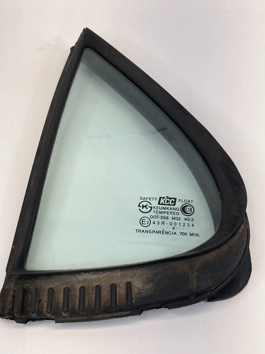 1996-2000 HYUNDAI ELANTRA REAR LEFT DRIVER DOOR FIXED VENT GLASS 43R001234 OEM