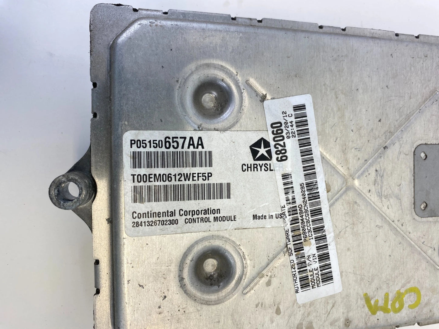 2012 CHRYSLER 200 3.6L ENGINE COMPUTER CONTROL ECU ECM MODULE OEM P05150657AA