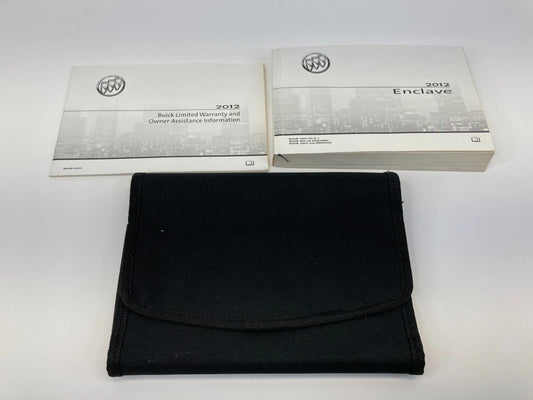 2012 12 BUICK ENCLAVE BASE OWNERS MANUAL GUIDE INFOMATION BOOK W/ CASE SET OEM