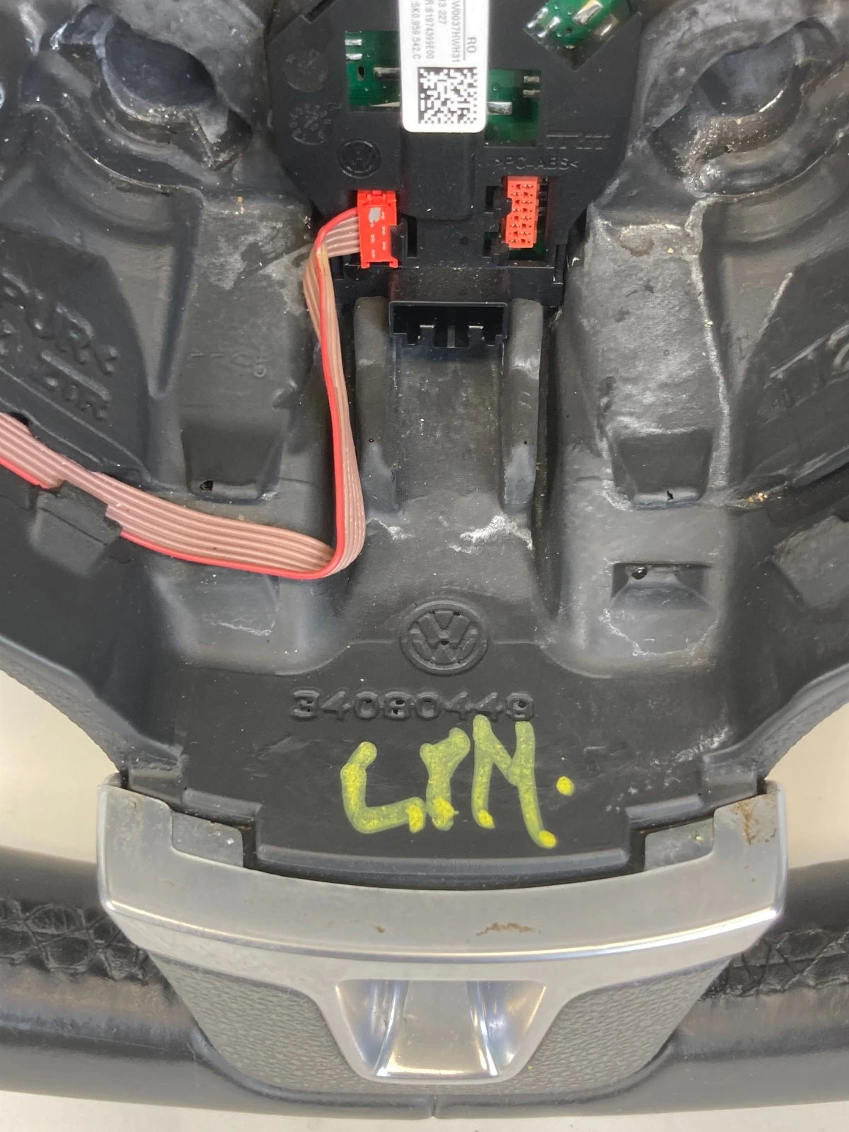 2012-2014 VOLKSWAGEN JETTA LEFT SIDE DRIVER STEERING WHEEL 5C0-419-091-AM-USZ