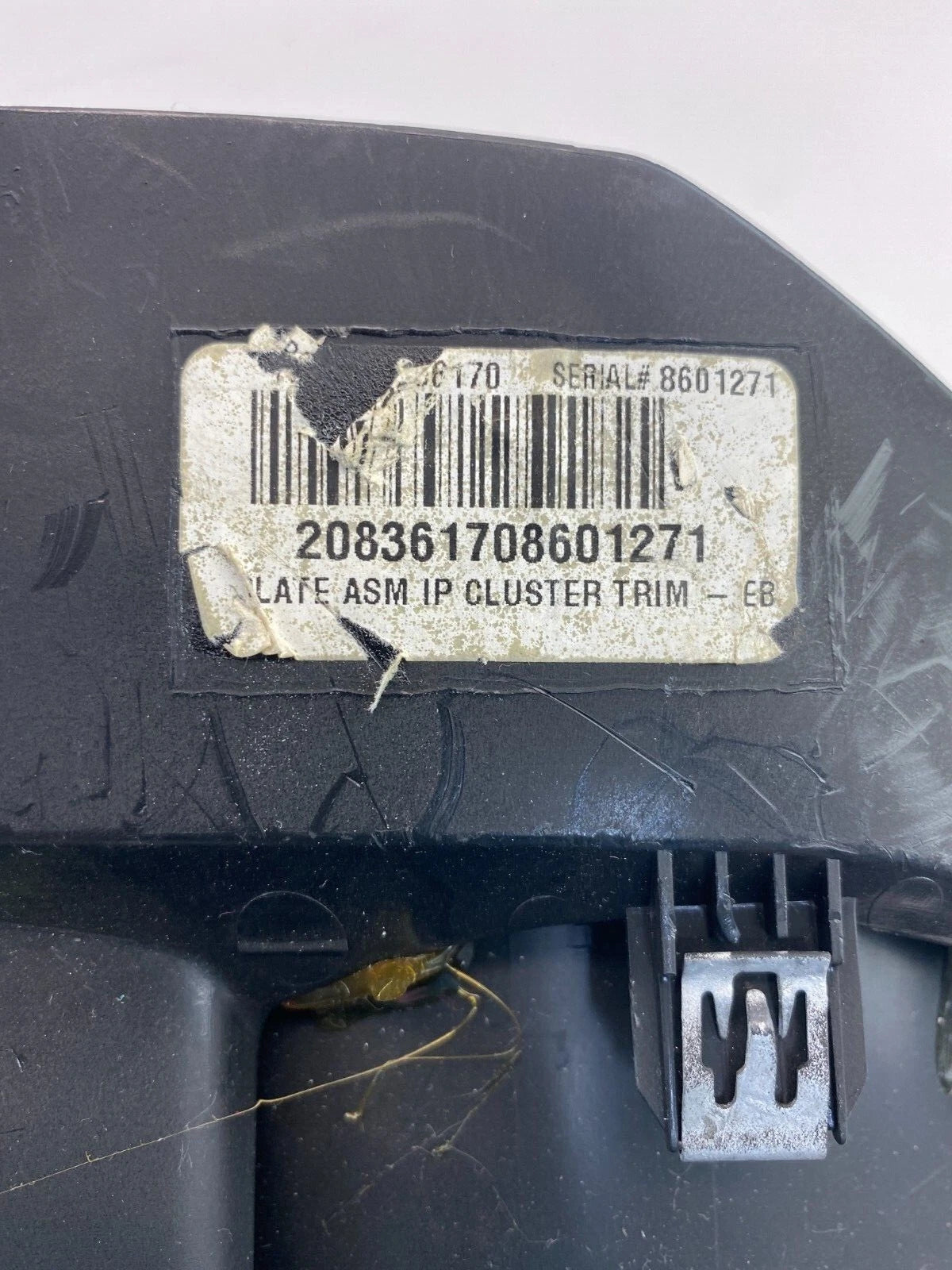 2009-2012 CHEVROLET TRAVERSE DASH SPEEDOMETER CLUSTER COVER BEZEL 20836170 OEM