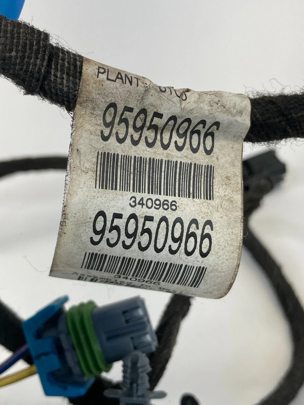 2011 2012 CHEVROLET CRUZE REAR LEFT DOOR HARNESS WIRE WIRING 95950966