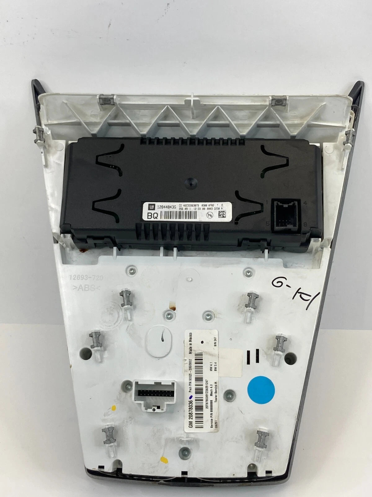 10 11 CHEVY EQUINOX AC HVAC CLIMATE CONTROL SWITCH RADIO DASH SCREEN 12844843G