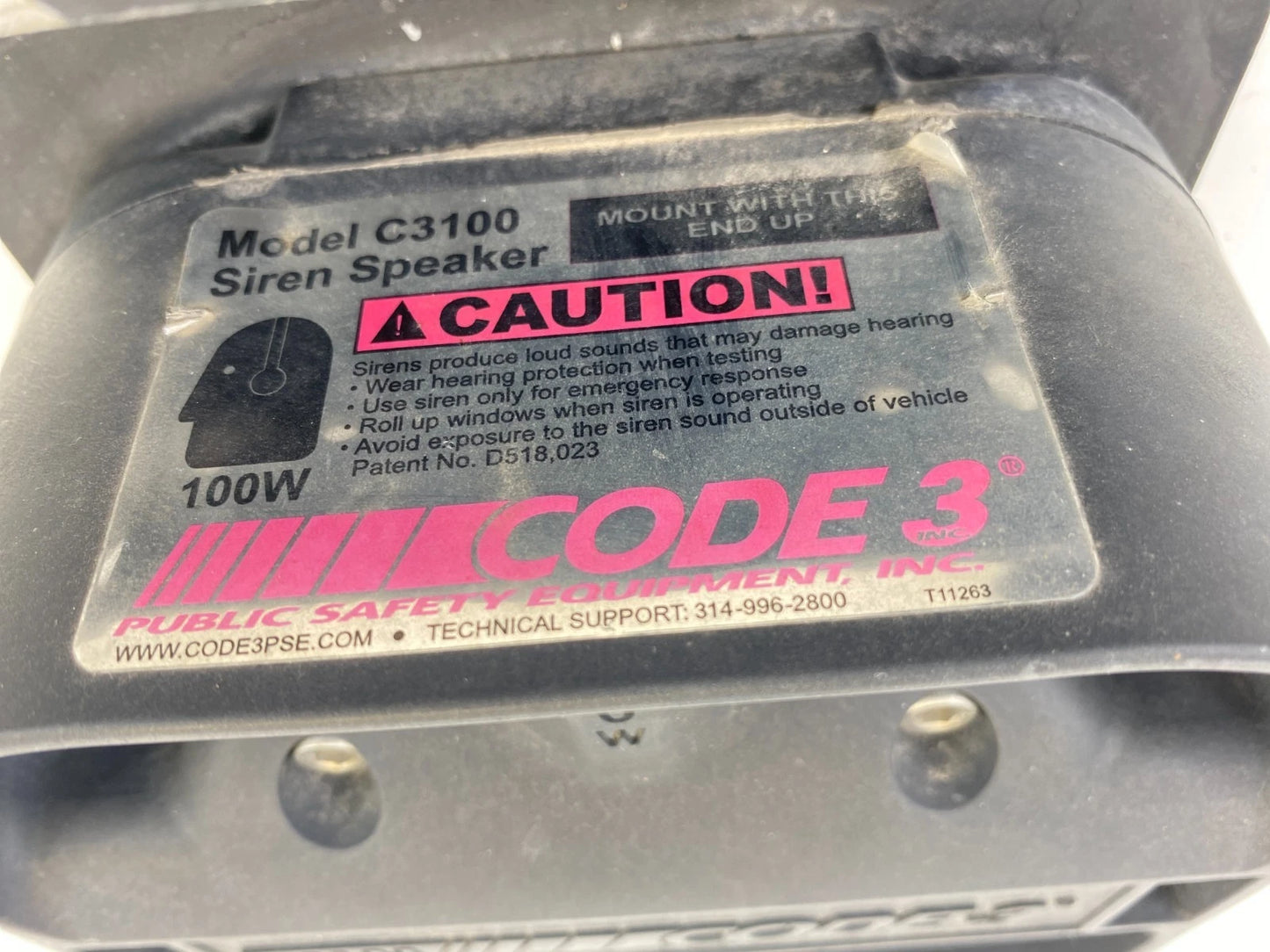 2013-2019 FORD EXPLORER INTERCEPTOR SUV SIREN HORN SPEAKER ASSEMBLY MODEL C3100