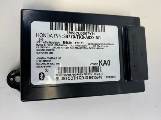 2011-2013 HONDA ODYSSEY BLUETOOTH HANDSFREE LINK CONTROL MODULE OEM 39770-TK8A02