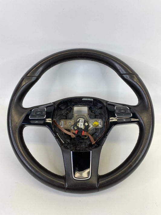 11-17 VOLKSWAGEN TOUAREG STEERING WHEEL W/ MULTIFUNCTIONAL SWITCHES 7P6-419-091