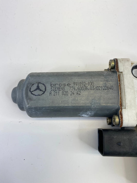 03-06 MERCEDES BENZ E500 REAR RIGHT DOOR POWER WINDOW MOTOR ASSY A2118202442 OEM