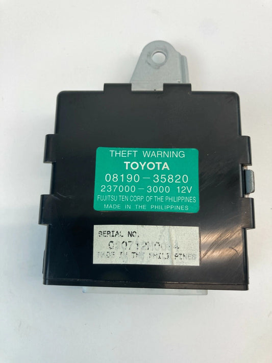2003-2009 TOYOTA 4RUNNER THEFT WARNING ALARM CONTROL MODULE UNIT OEM 08190-35820