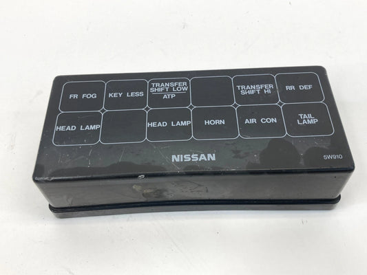 2001-2004 NISSAN PATHFINDER 3.5L A/T UNDER HOOD FUSE RELAY BOX COVER LID OEM