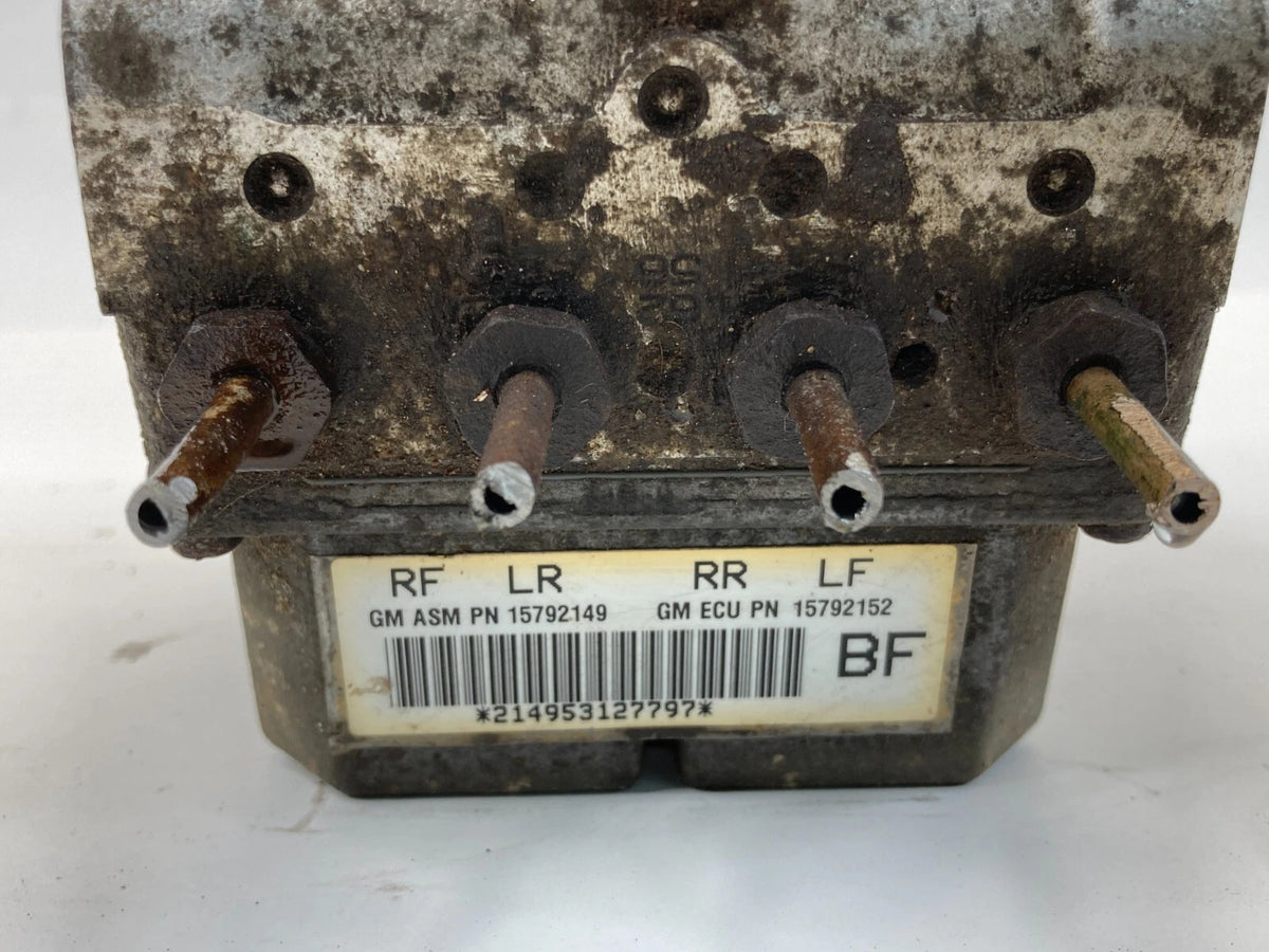 05 06 CADILLAC SRX STS 3.6L AT ABS ANTI LOCK BRAKE PUMP CONTROL MODULE 15792149