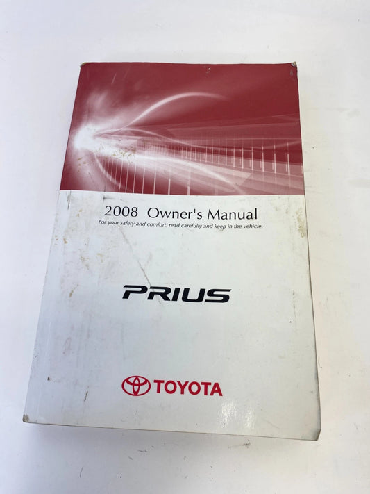 2008 08 TOYOTA PRIUS OWNERS OWNER'S MANUAL GUIDE BOOKLET OEM FACTORY