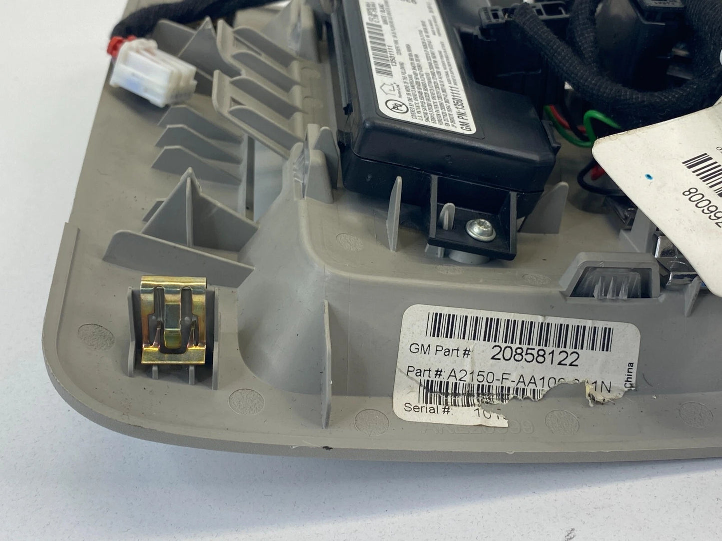 2010-2016 CADILLAC SRX OVERHEAD CONSOLE MAP LIGHT SUNROOF W/ HOMELINK SWITCHES