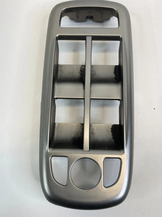 2009-2011 JAGUAR XF FRONT LEFT MASTER WINDOW SWITCH BEZEL TRIM COVER SILVER OEM
