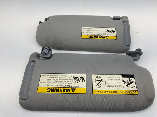 06-09 HYUNDAI TUCSON DRIVER & PASSENGER SUNVISOR SUN VISOR PAIR SET TRIM OEM