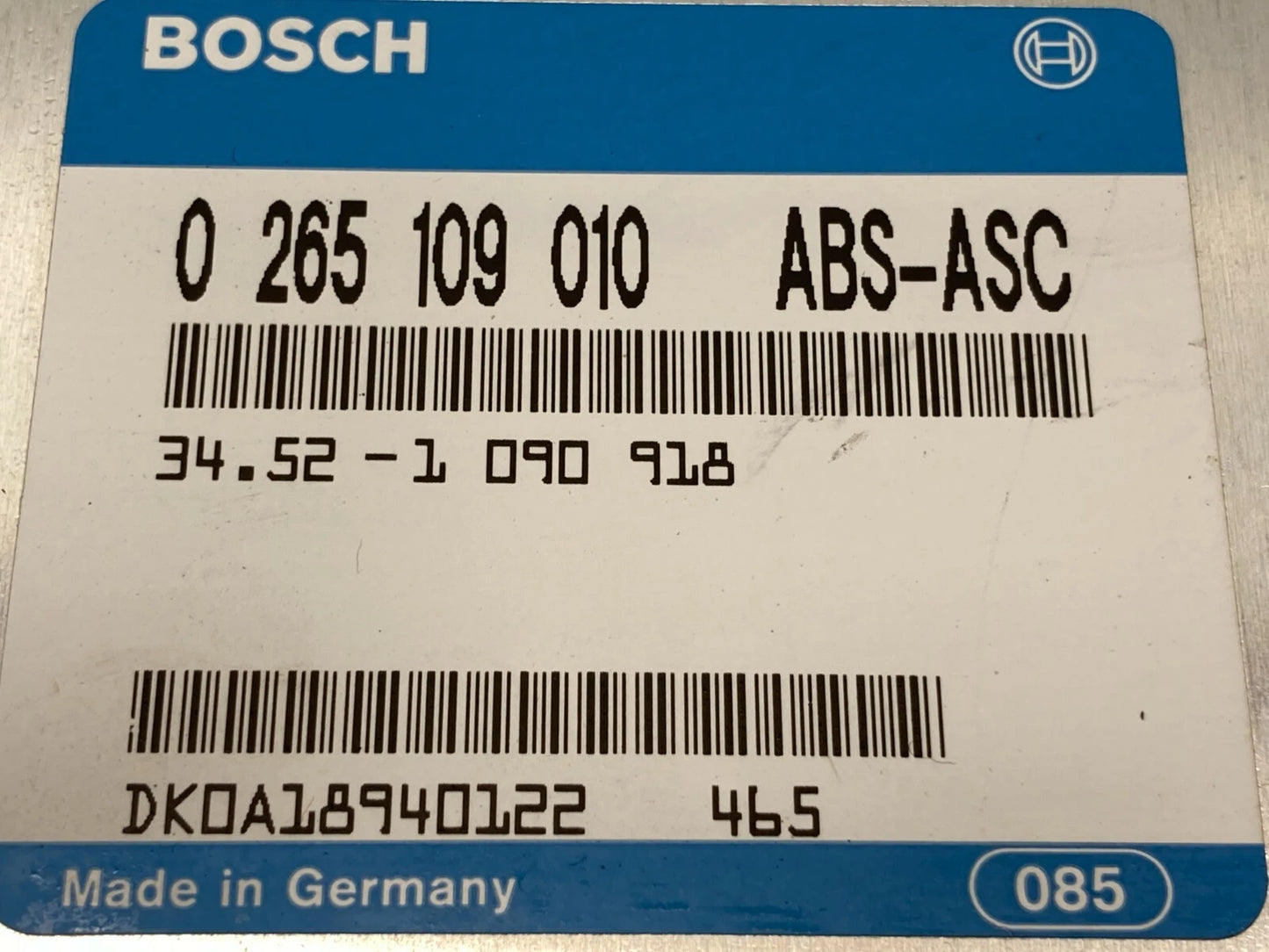 1994 1995 BMW 540I ABS ASC ANTI-LOCK TRACTION CONTROL MODULE 34.52-1 090 918 OEM