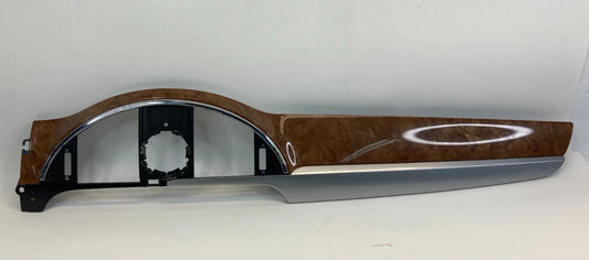 2008-2012 BUICK ENCLAVE CENTER DASH CLOCK BEZEL TRIM PANEL WOOD 25913302 OEM