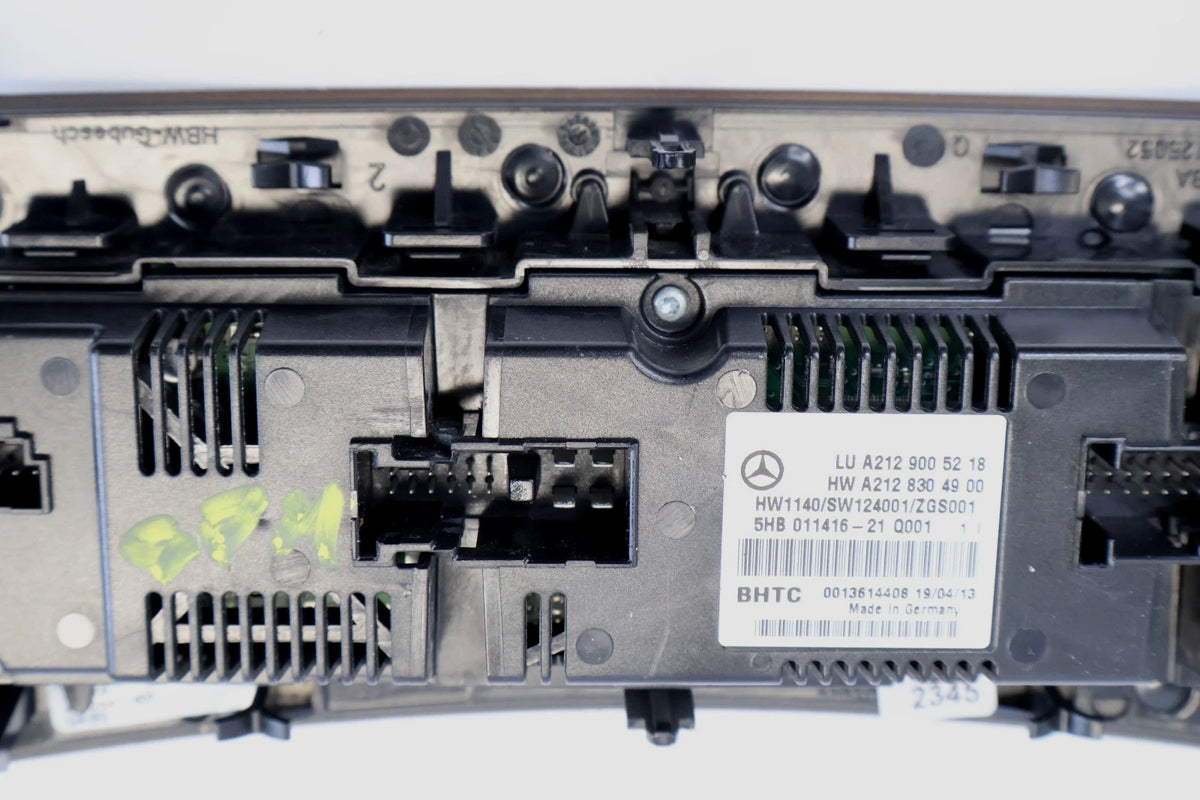 12-16 MERCEDES E350 W212 AC CLIMATE CONTROL MODULE PANEL SWITCH OEM A2129005218