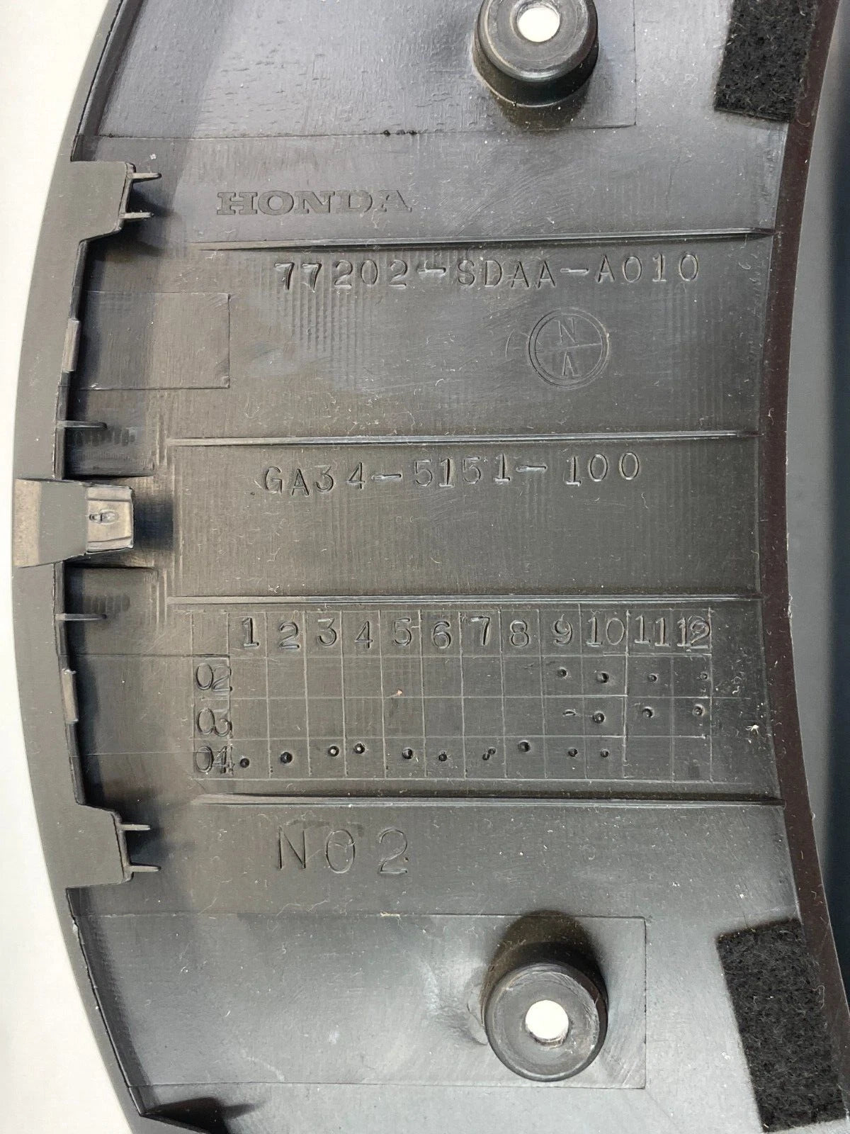 2003-2007 HONDA ACCORD SEDAN DASH CLUSTER SPEEDOMETER BEZEL TRIM 77202-SDAA-A010