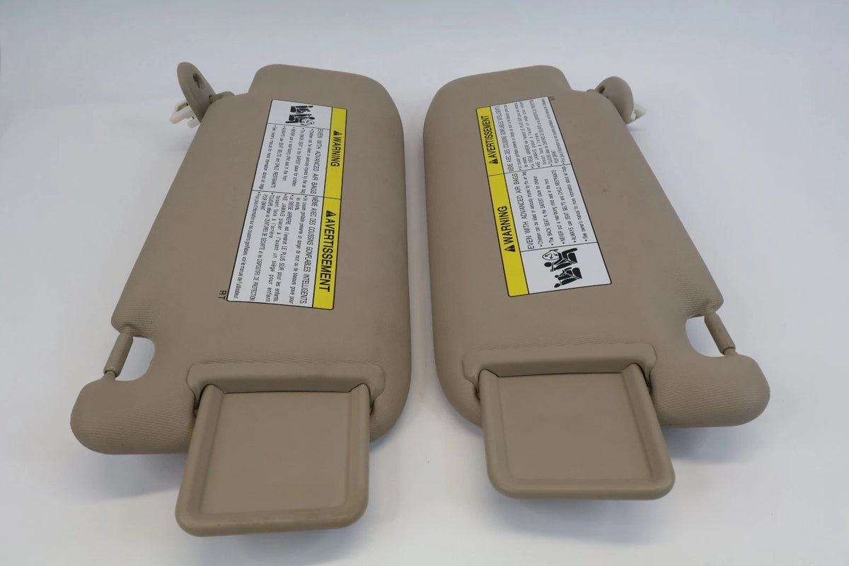 2010-2013 SUZUKI KIZASHI ROOF SUNVISOR SUN VISOR SHADE W/ MIRROR PAIR SET OEM
