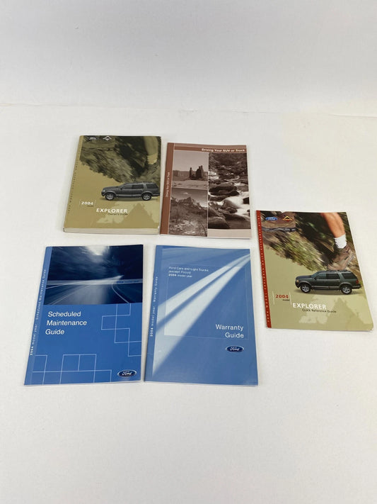2004 04 FORD EXPLORER OWNERS MANUAL WARRANTY MAINTENANCE BOOK SET W/ CASE OEM