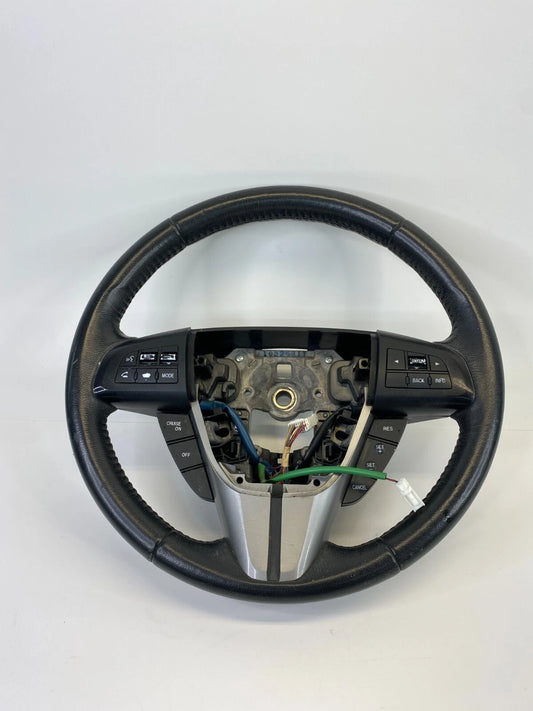 2007-2012 MAZDA CX-7 CX7 STEERING WHEEL W/ CRUISE CONTROL LEATHER BLACK