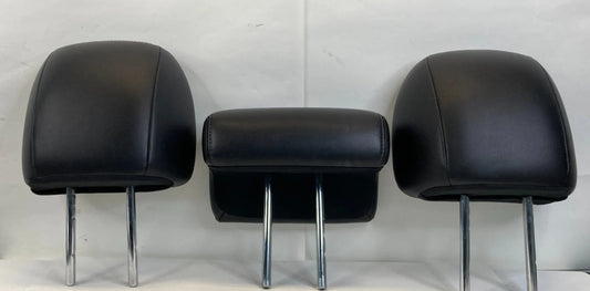 13-16 NISSAN PATHFINDER REAR 2ND ROW LEFT CENTER RIGHT HEAD REST SET LEATHER OEM