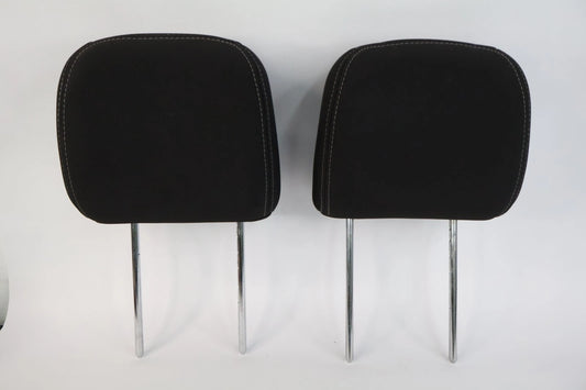 2012 2013 KIA SOUL FRONT HEADREST PAIR BLACK CLOTH DRIVER PASSENGER OEM