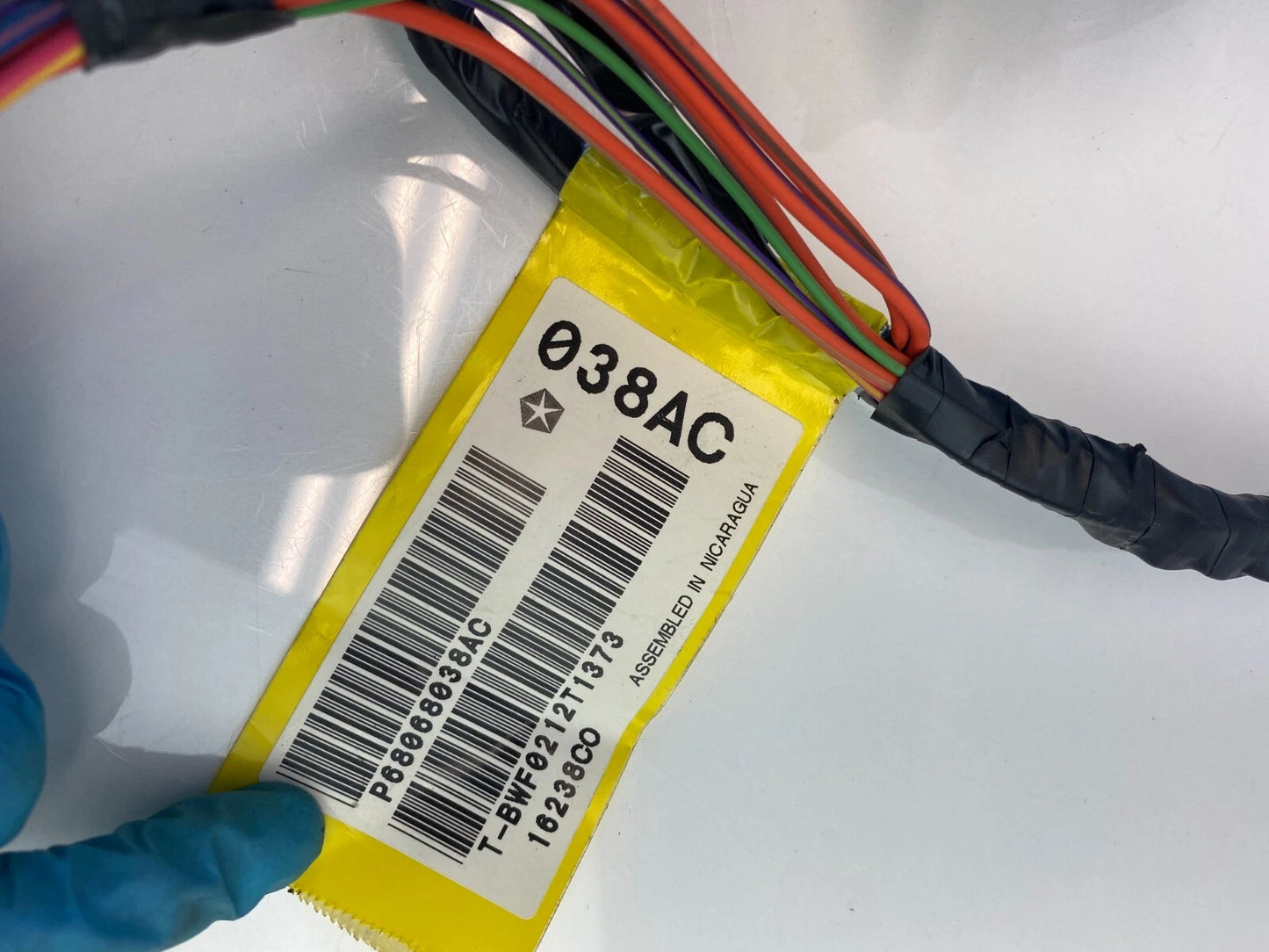 12-15 RAM CARGO VAN FRONT RIGHT PASSENGER DOOR HARNESS WIRING WIRE 68068038AC