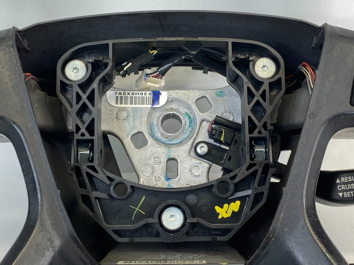 2009 2010 DODGE JOURNEY LEATHER STEERING WHEEL W/ CRUISE MENU AUDIO CONTROLS OEM