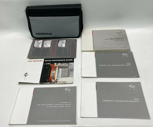 2005 05 NISSAN MURANO FACTORY OWNERS MANUAL GUIDE HANDBOOK SET W/ CASE OEM