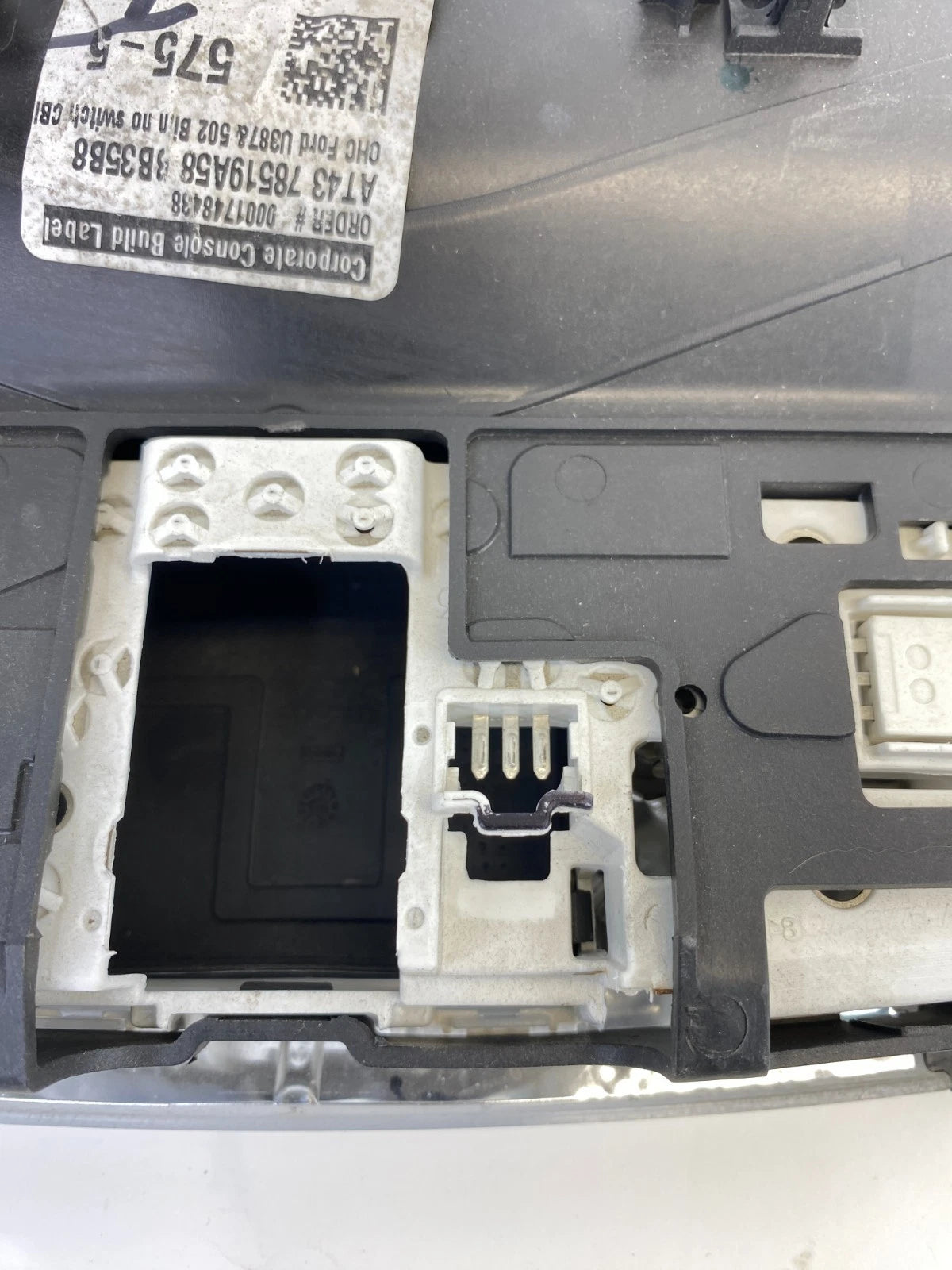 13-15 FORD EXPLORER INTERCEPTOR OVERHEAD CONSOLE DOME LAMP W/ SUNGLASS STORAGE