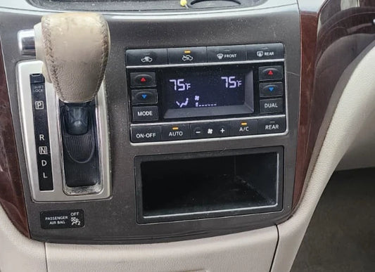 2011-2017 NISSAN QUEST HVAC TEMPERATURE CLIMATE CONTROL PANEL W/ SHIFTER BEZEL