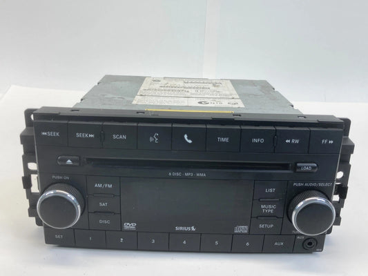 2009 2010 DODGE JOURNEY RADIO RECEIVER 6 CD DVD PLAYER MP3 05064948AC OEM