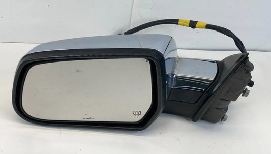 2010-2014 GMC TERRAIN LEFT DRIVER SIDE VIEW MIRROR HEATED CHROME 20858727 OEM