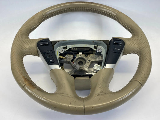 2009-2014 NISSAN MURANO STEERING WHEEL LEATHER TAN BEIGE AUDIO CRUISE SWITCH OEM