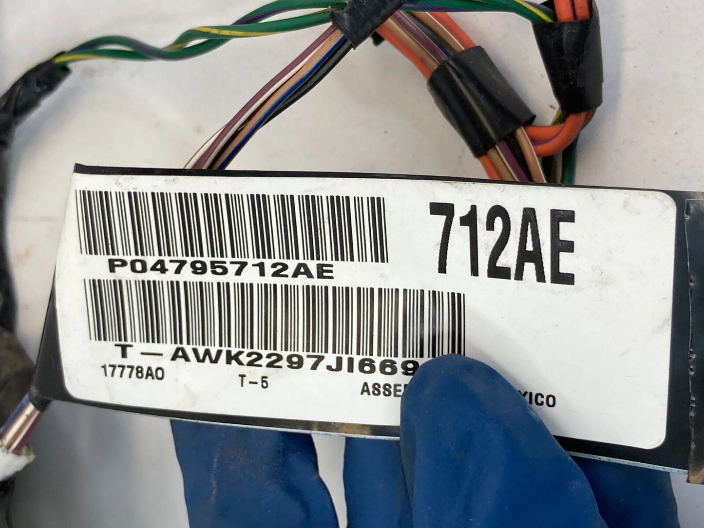 2008-2010 CHRYSLER SEBRING FRONT RIGHT SIDE DOOR WIRE WIRING HARNESS 04795712AE