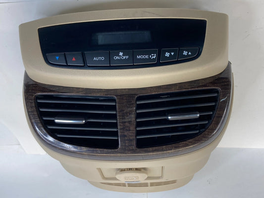 2007-2013 ACURA MDX REAR CENTER CONSOLE CLIMATE CONTROL A/C VENTS BEZEL OEM