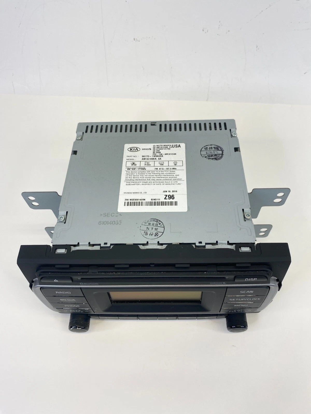 2016 2017 KIA RIO LX AM FM CD MP3 RADIO STEREO RECEIVER UNIT 96170-1W960 OEM