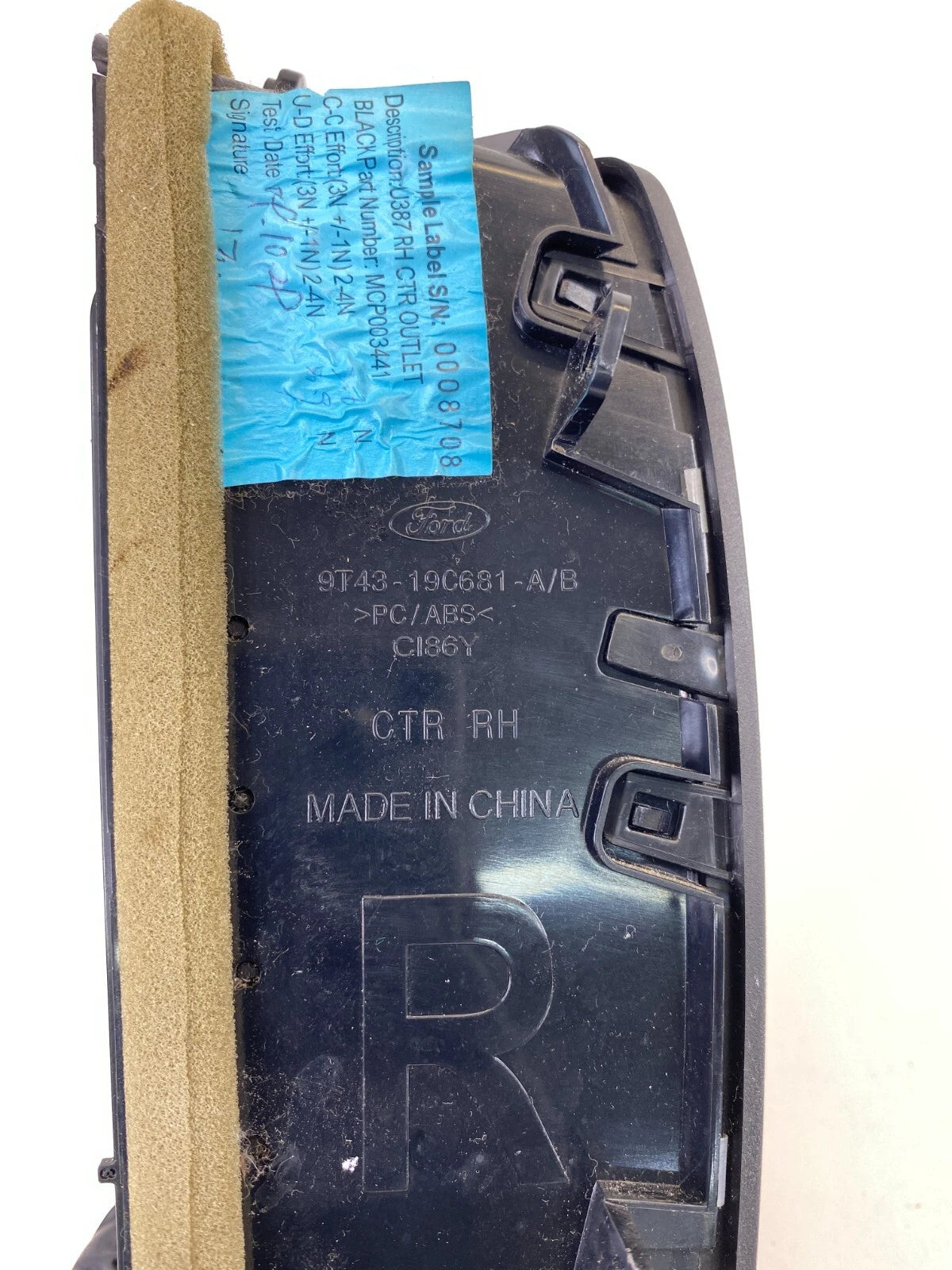 2007-2010 FORD EDGE DASH CENTER RIGHT SIDE A/C AIR VENT OUTLET 9T4319C681A OEM