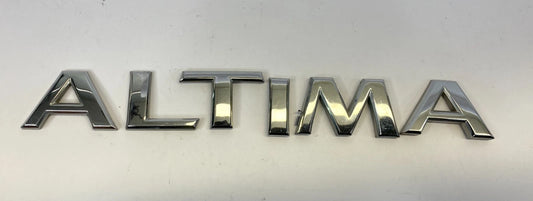 2002-2006 NISSAN ALTIMA REAR DECK LID TRUNK EMBLEM BADGE LETTERS CHROME OEM