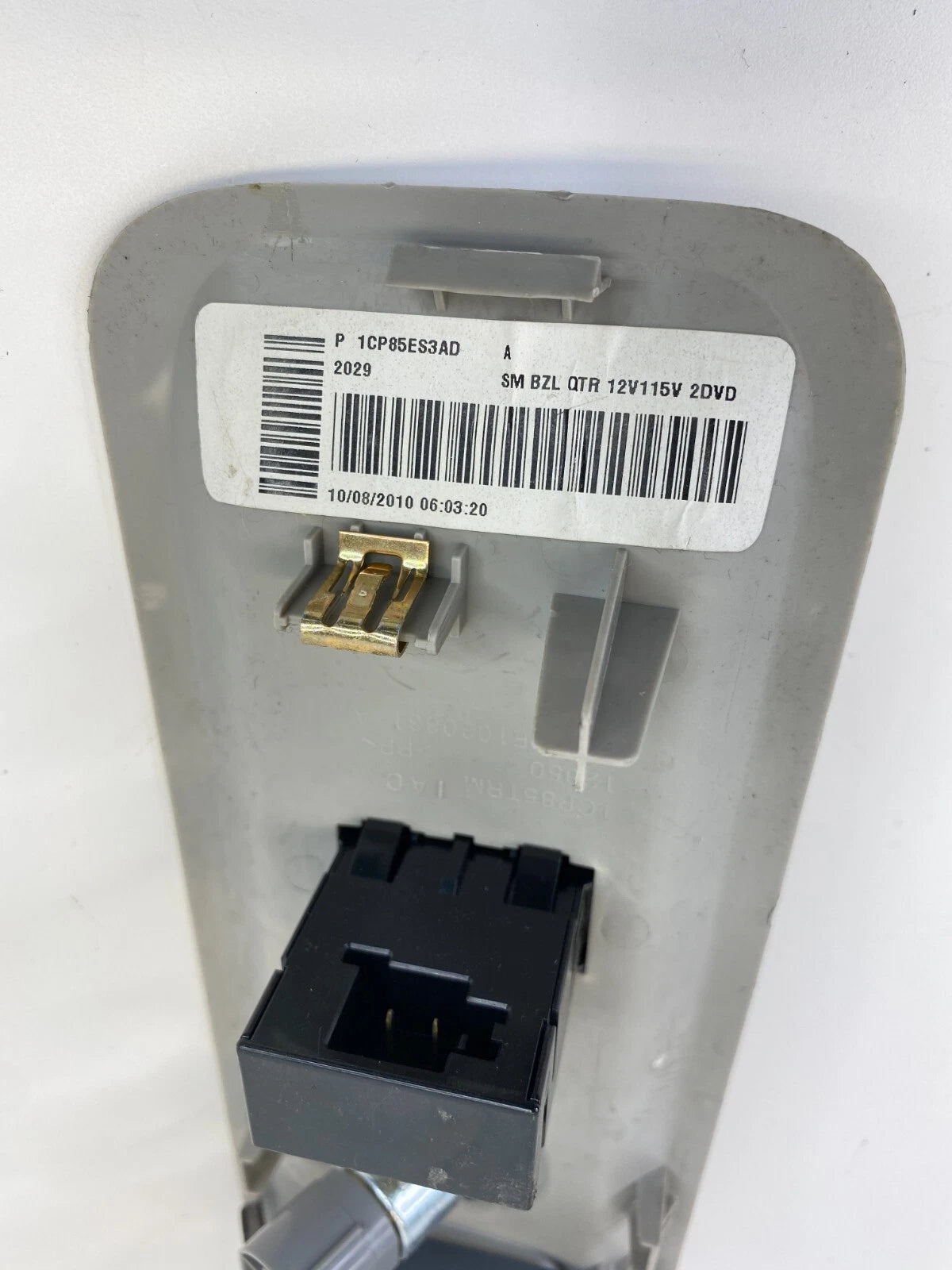 2008-2010 CHRYSLER TOWN & COUNTRY REAR POWER OUTLET SWITCH TRIM 1CP85ES3AD OEM