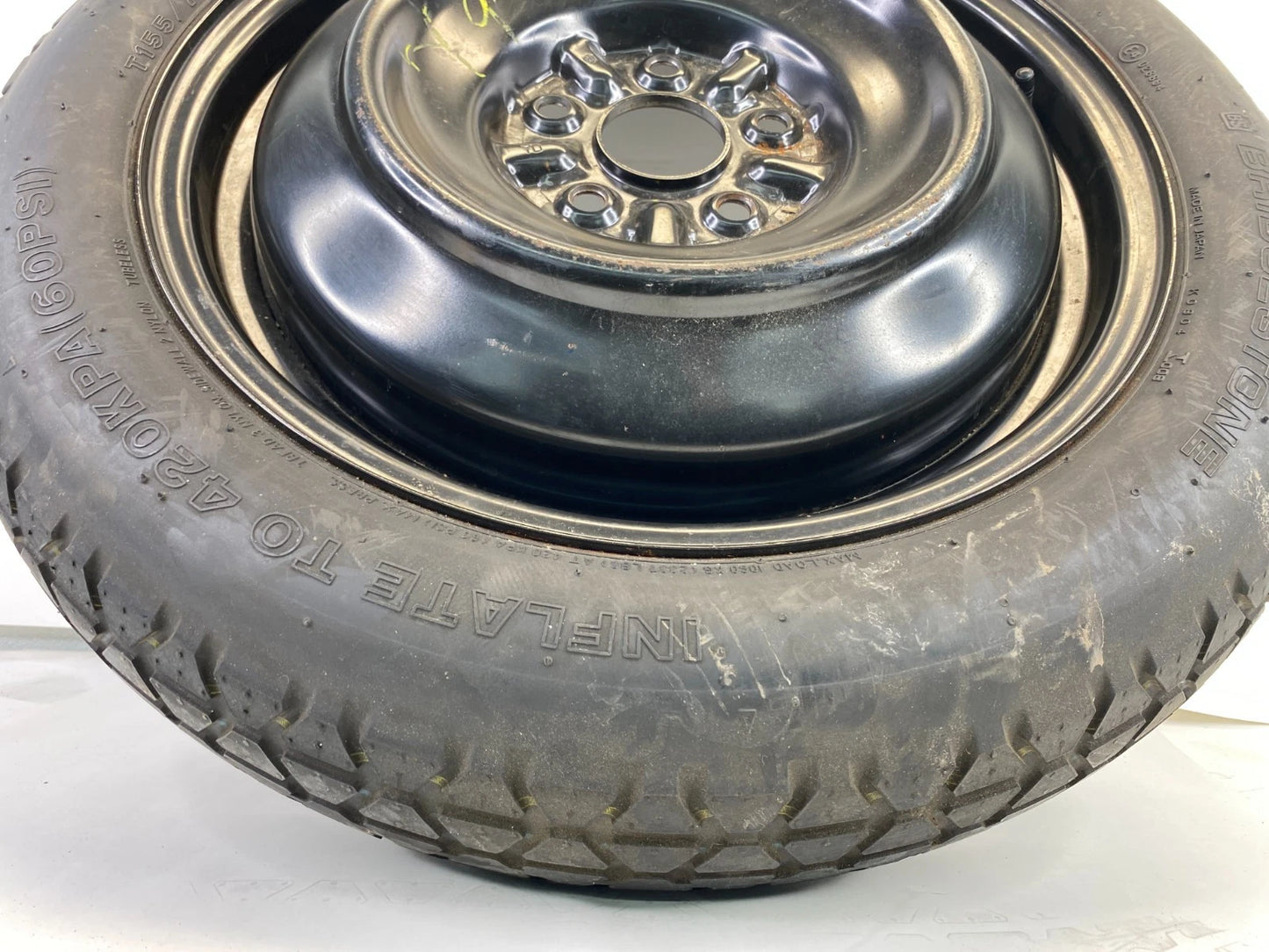 2007-2009 LEXUS GS350 EMERGENCY SPARE TIRE WHEEL COMPACT DONUT T155/70D17 110M