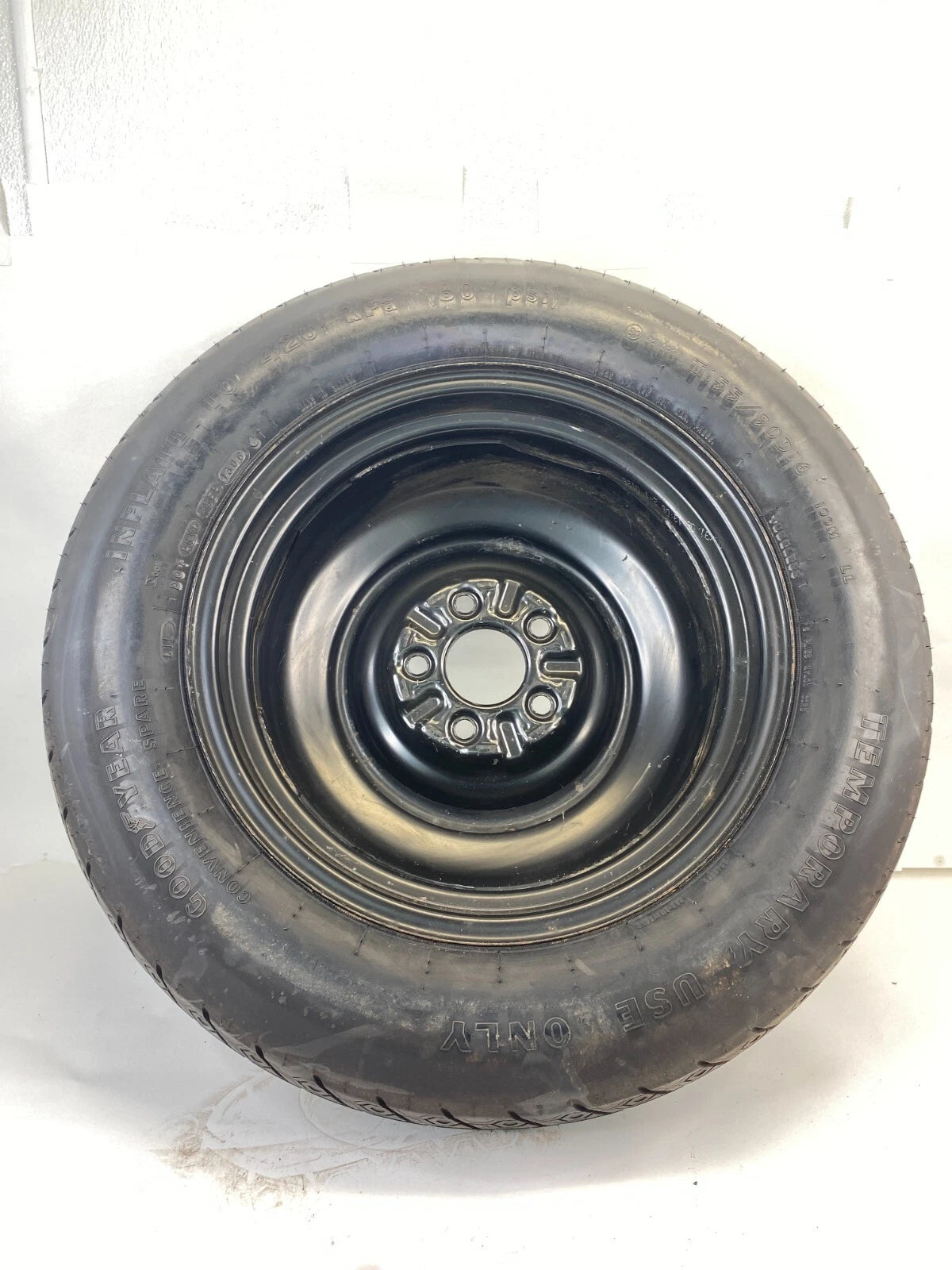 2007-2012 DODGE CALIBER SXT HATCHBACK EMERGENCY SPARE TIRE T155/90D16 5X114.3 MM