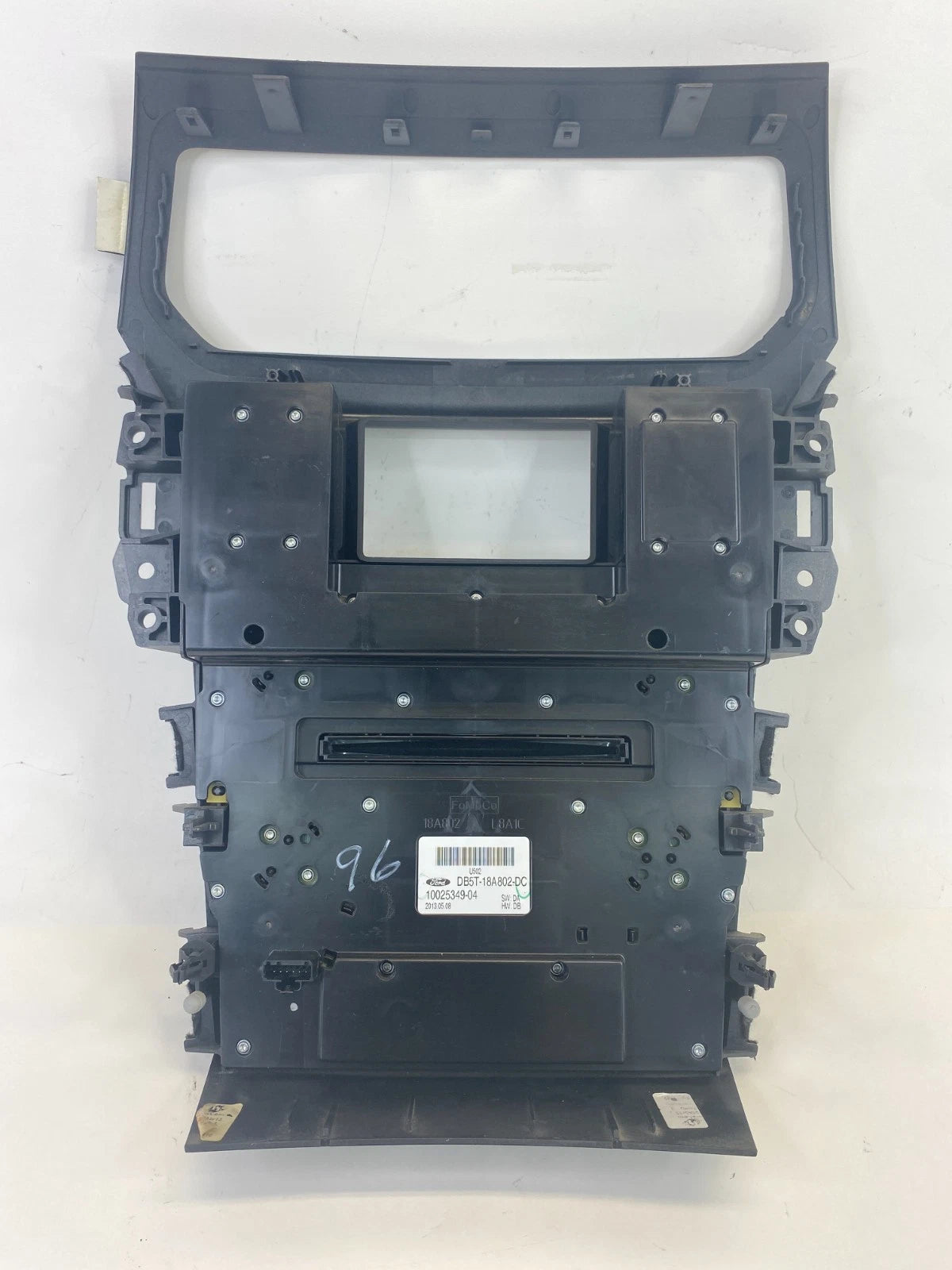 2013 FORD EXPLORER DASH CD RADIO & CLIMATE CONTROL FACEPLATE PANEL TRIM BEZEL