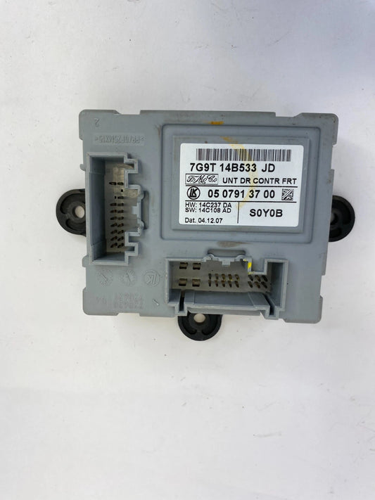 2009-2011 JAGUAR XF FRONT RIGHT SIDE DOOR CONTROL MODULE UNIT 7G9T14B533