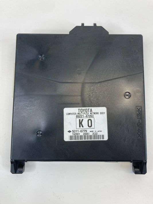 2013 2014 2015 TOYOTA PRIUS MULTIPLEX NETWORK BODY CONTROL MODULE 89221-47260
