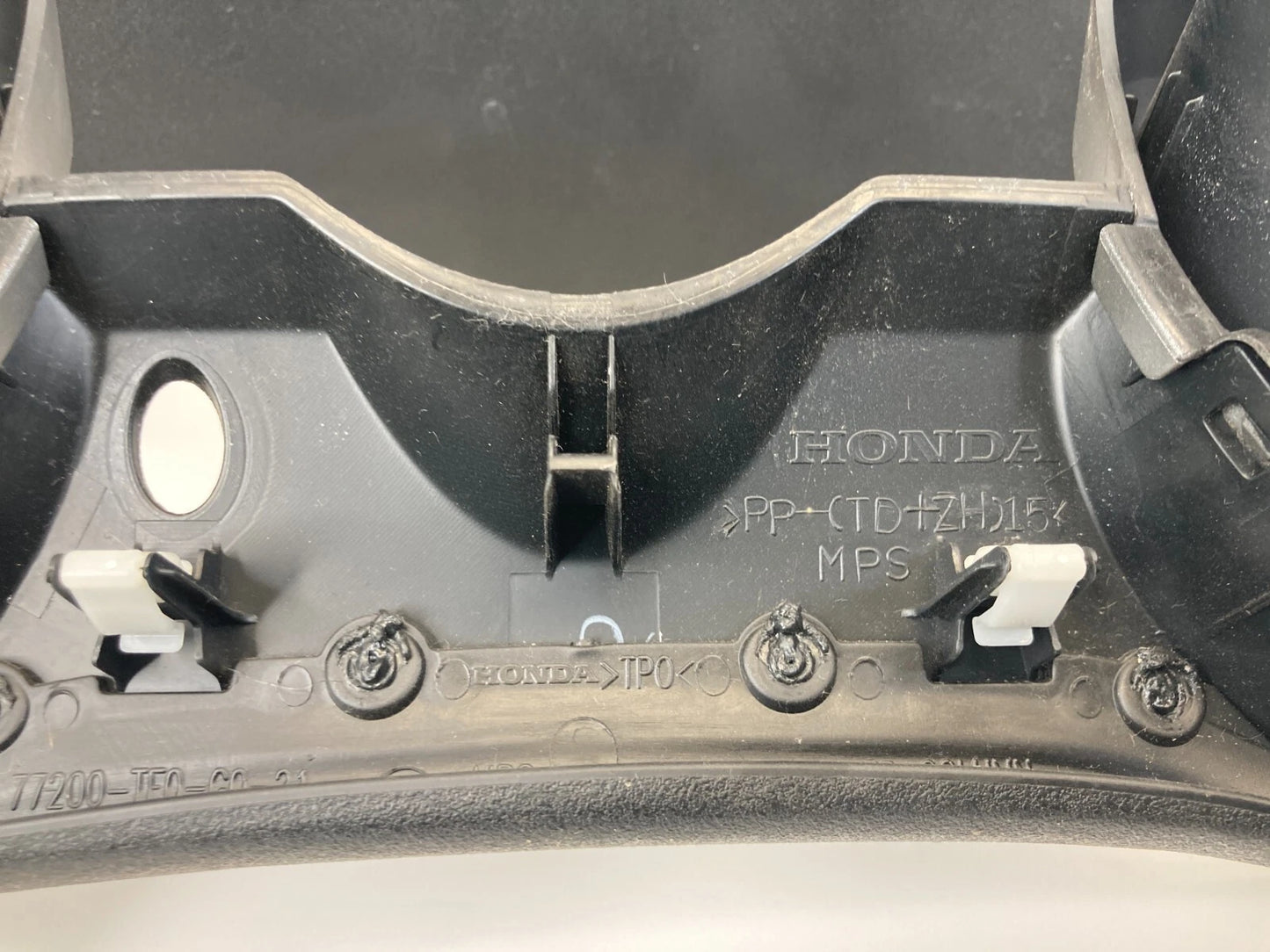 2009-2013 HONDA FIT UPPER DASH SPEEDOMETER CLUSTER BEZEL COVER TRIM 77200TF0G021