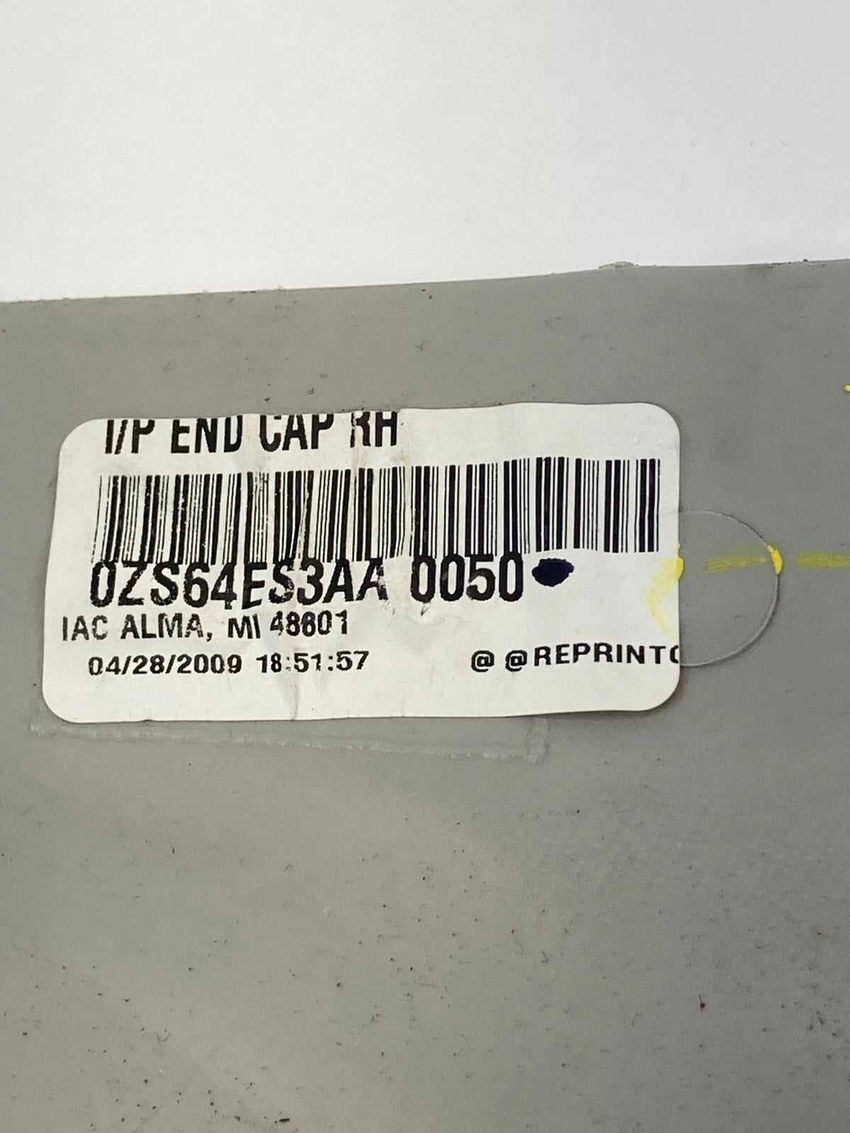 2008-2010 DODGE GRAND CARAVAN RIGHT SIDE DASH END CAP COVER TRIM 0ZS64ES3AA OEM