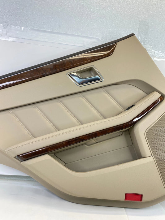 2010-2013 MERCEDES-BENZ E350 REAR LEFT SIDE INTERIOR DOOR PANEL W/ WINDOW SWITCH