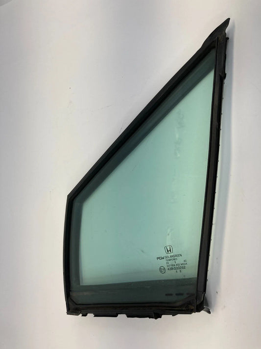 13-15 HONDA CIVIC FR LH DOOR CORNER FIXED WINDOW GLASS W/ WEATHERSTRIP 73375TS6